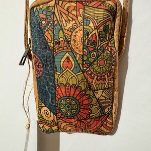 Bohemian Floral Pattern Small Crossbody Bag in Multicolor